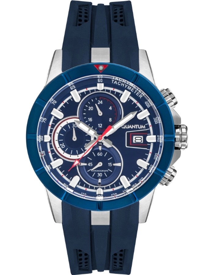 Buy QUANTUM Men's Chronograph Blue Dial Watch Online- HNG893.399