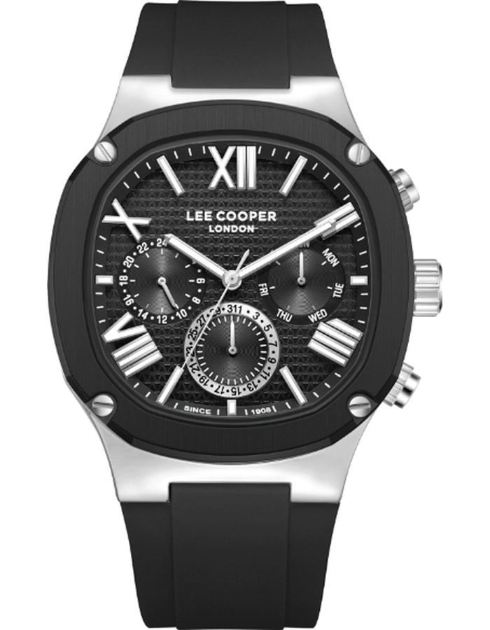 Buy Lee Cooper Men's Multi Function Black Dial Watch Online