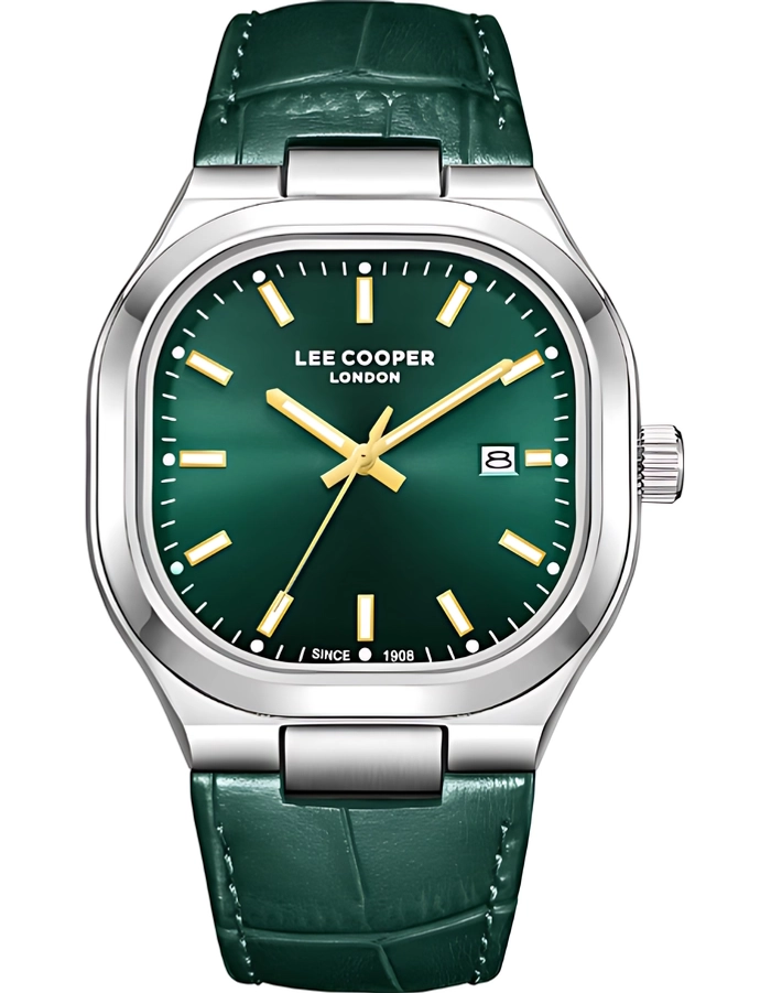 Shop Lee Cooper Men's Analog Dark Green Dial Watch - LC08179.375