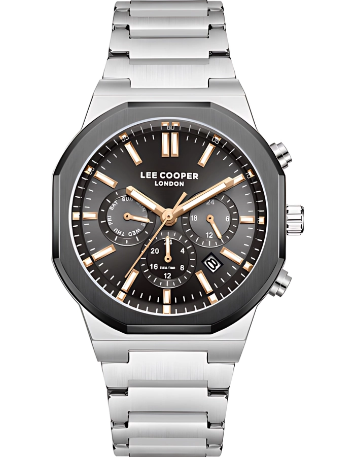 Shop Lee Cooper Men's Multi Function Grey Dial Watch - LC08263.060