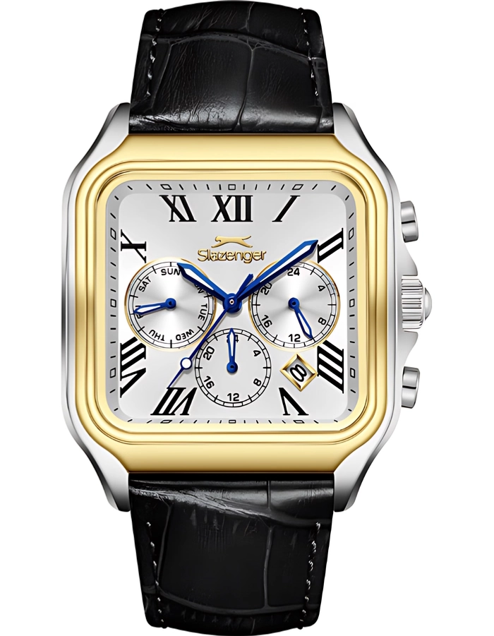 Shop Slazenger Men's Multifunction White Dial Watch - SL.9.2548