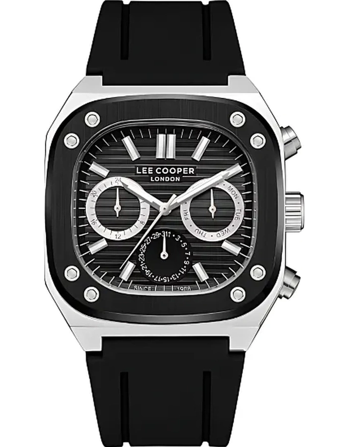 Buy LEE COOPER Men Multi Function Black Dial Watch - LC08022.351