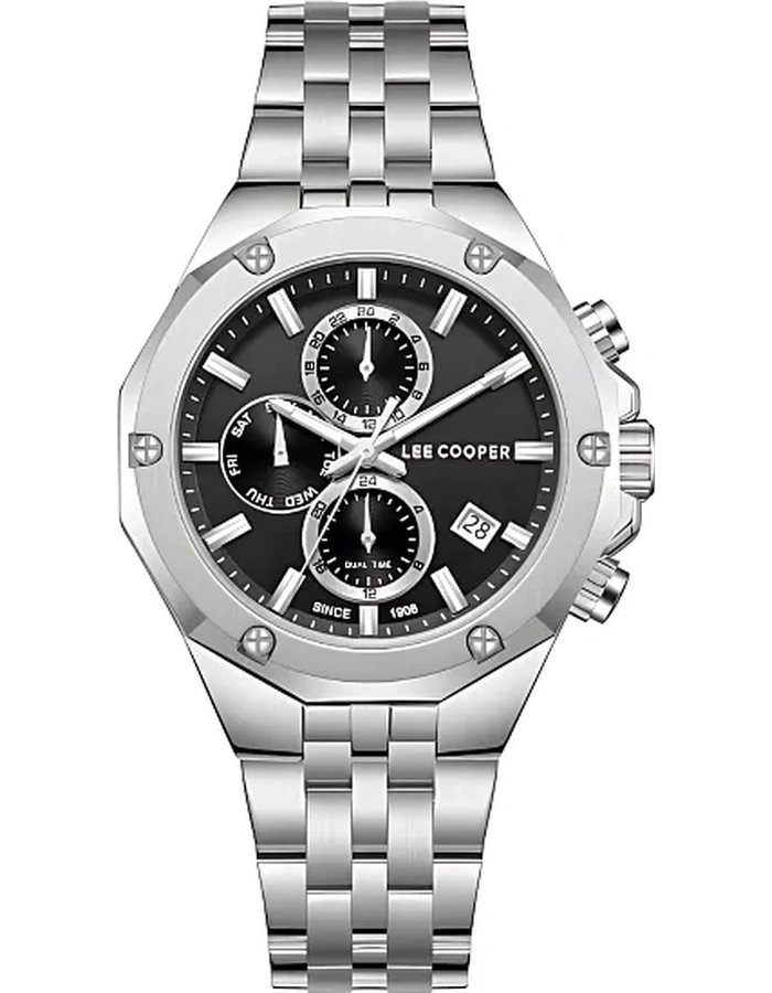 Buy LEE COOPER Men Multi Function Black Dial Watch - LC08104.350