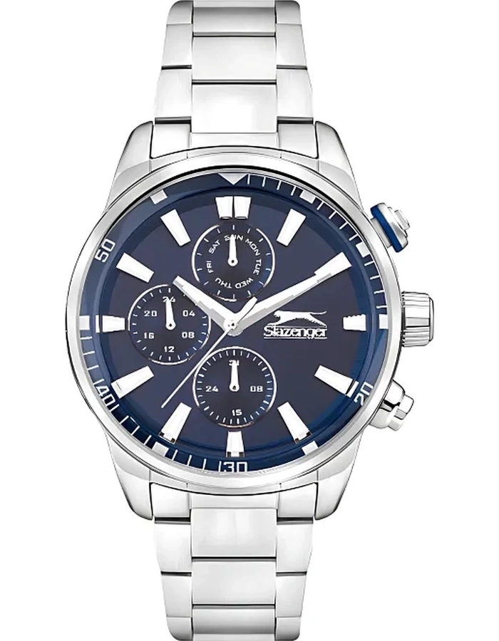 マンサー Buy Slazenger Men's Multi Function Blue Dial Watch - SL.9.2272.2.02