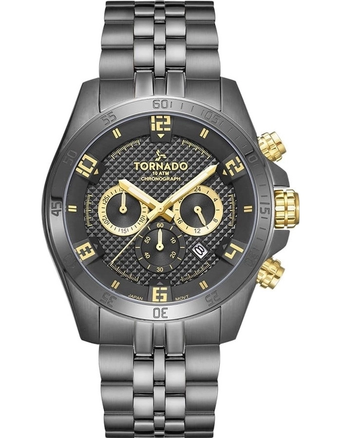 Buy Tornado Celestia Chrono Men's Black dial Chronograph watch