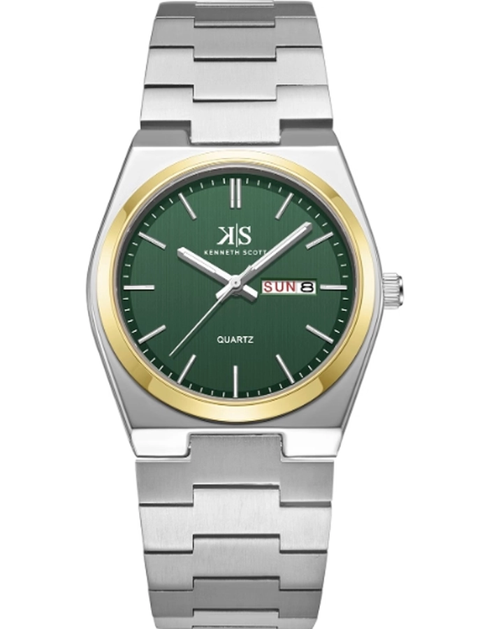 Buy Watch Online Kenneth Scott Men's Analog Green Dial Watch
