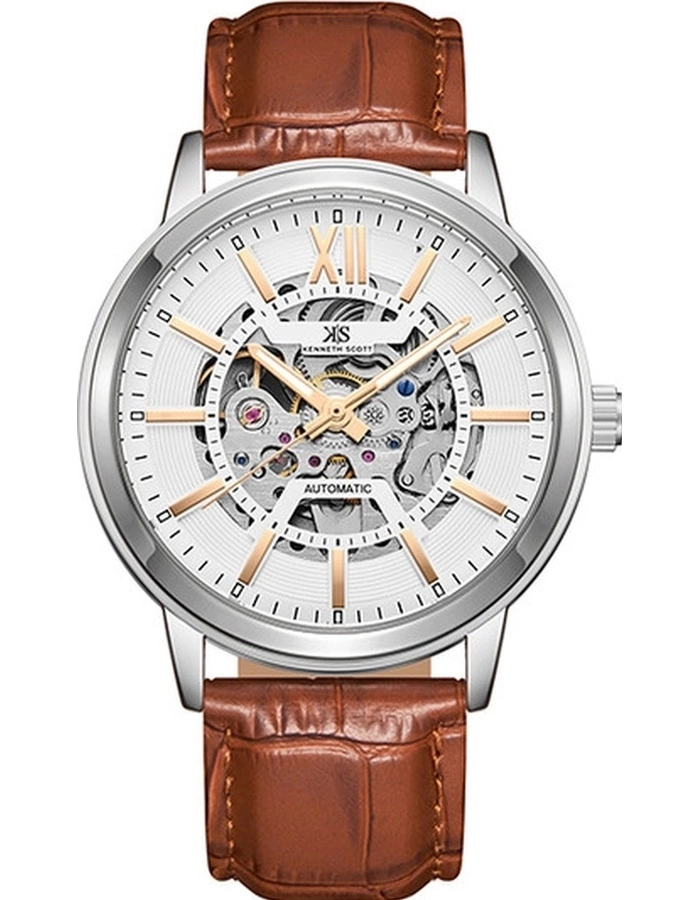 Kenco2-s 未開封です Buy Kenneth Scott Men's White Dial Automatic Watch - K24323-SLDWK