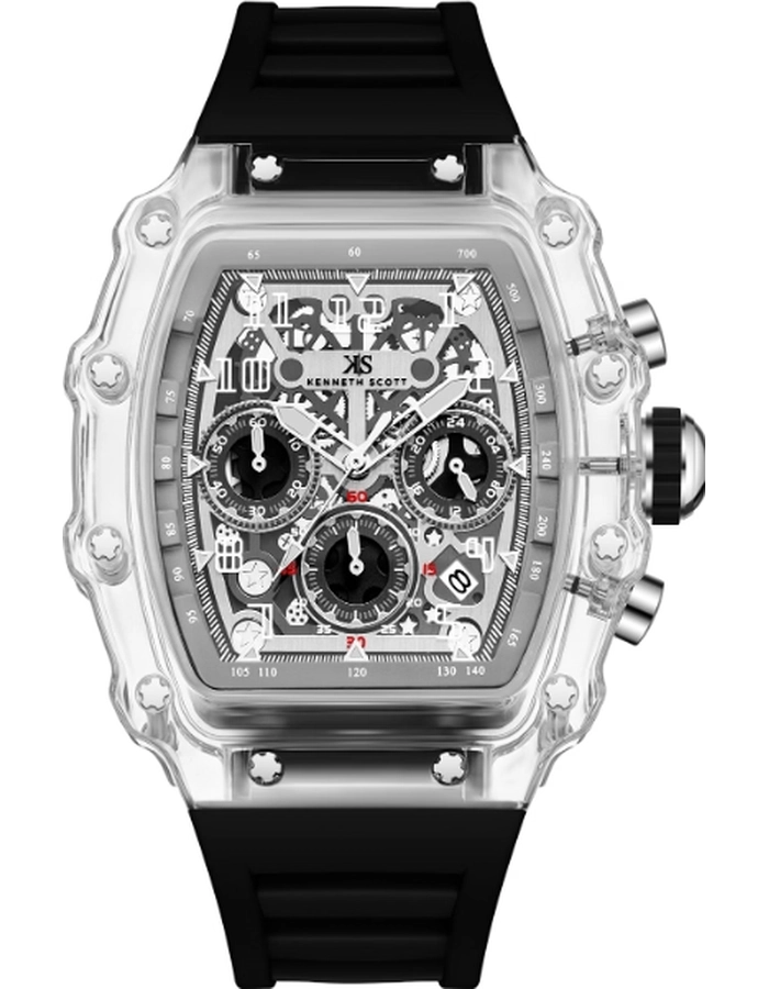 Buy Kenneth Scott Men's Multi Function Ivory Dial Watch Online