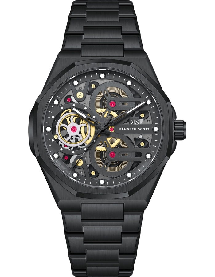 Buy Kenneth Scott Men's Watches Online Oman, Shop Miyota 3H Black