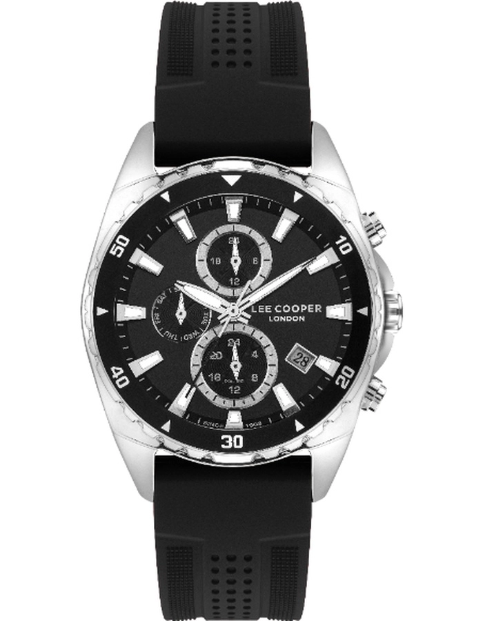 Buy Lee Cooper Men's Multi Function Black Dial Watch - LC07527.351