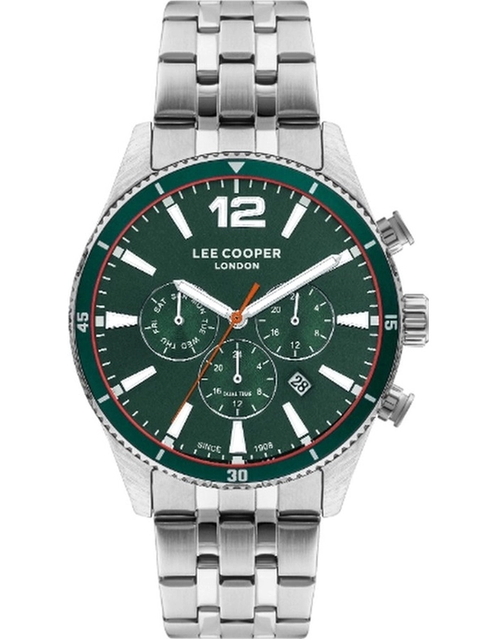 Lee Cooper Men's Green Dial Multi Function Watch - LC07641.370
