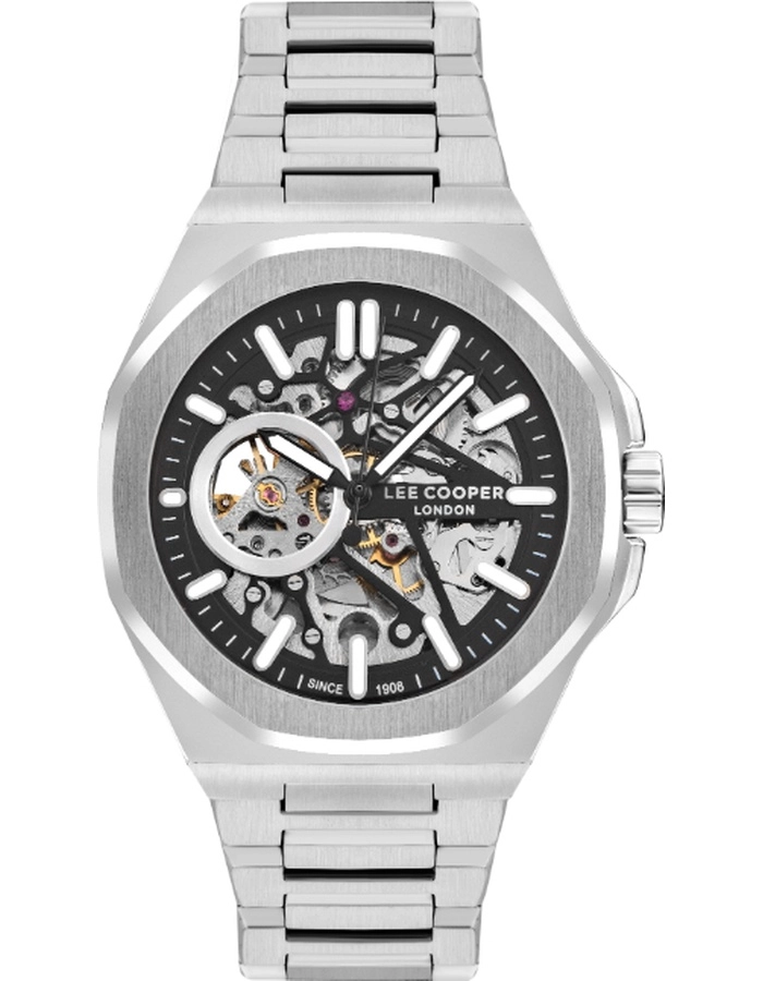 Buy Lee Cooper Men's Black Dial Automatic Watch - LC07977.350