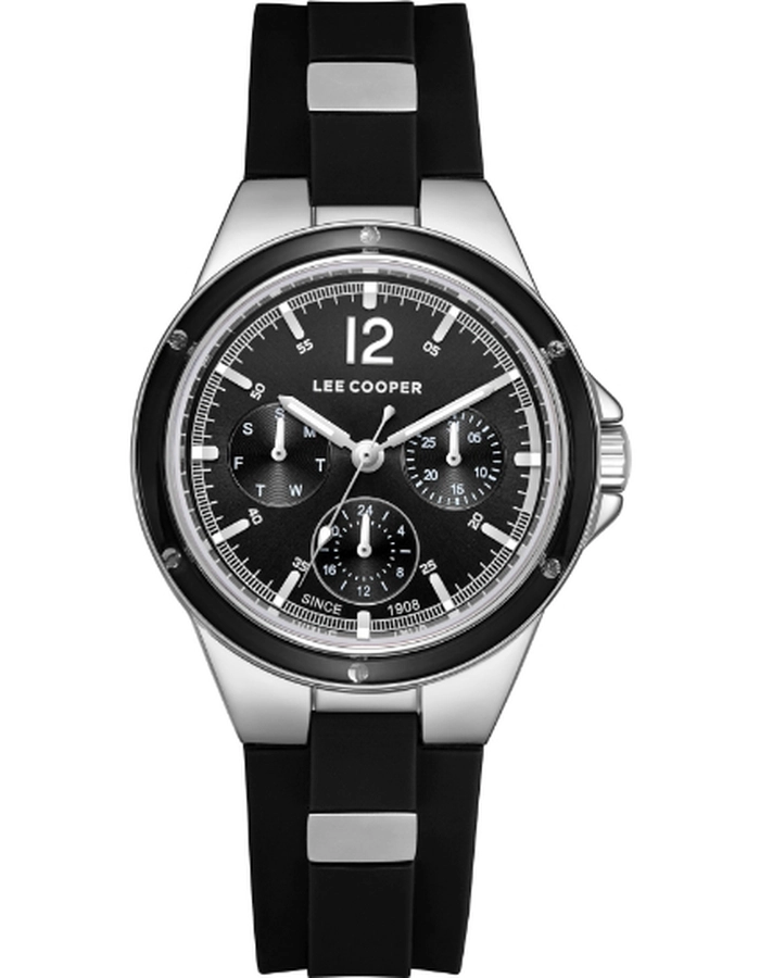Lee Cooper Women's Multi Function Black Dial Watch - LC08099.351