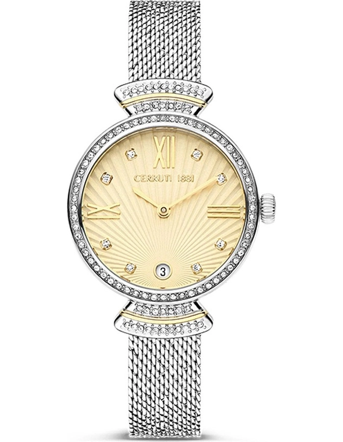 CERRUTI 1881 Women Analog Champagne Dial Watch - CIWLH2205501