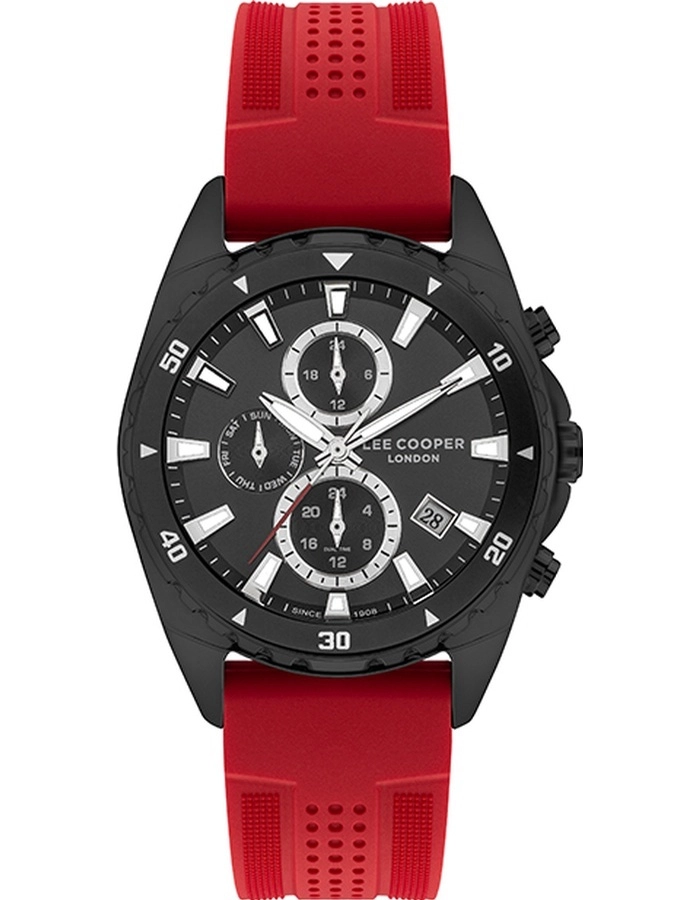 Lee Cooper Men's Black Dial Multi Function Watch - LC07527.658