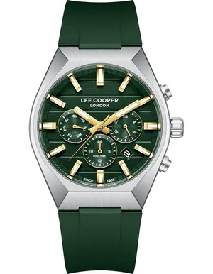 Shop Lee Cooper Men's Multi Function Dark Green Dial Watch