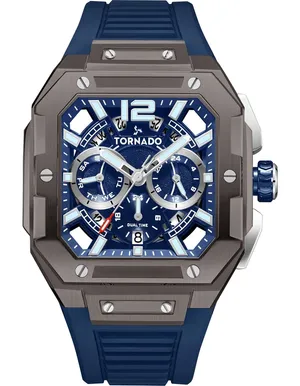 Orologio Uomo Lee Cooper VX9JE1 – Multifunzione Con Quadrante Blu E Bracciale In Metallo, 45 Mm, 5 ATM - 5
