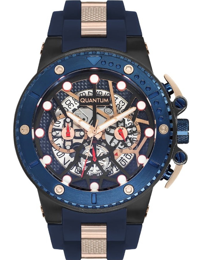 Kenneth Scott Men's Chrono & Multi Function Black Dial Watch