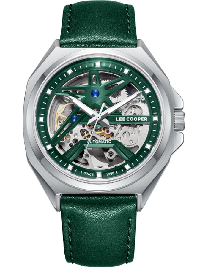 Buy LEE COOPER Men Automatic Dark Green Dial Watch - LC08103.377